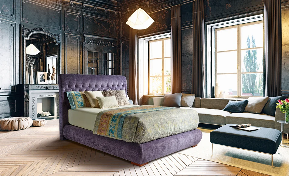 Cama tapizada Milano