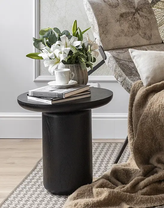 Mesa auxiliar roble negro lig defectos Aida by Casantini Milano