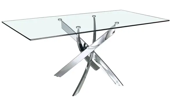 Mesa de comedor rectangular cristal Xenon