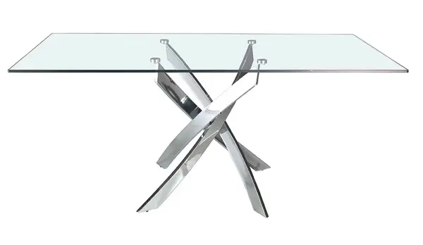 Mesa de comedor rectangular cristal Xenon