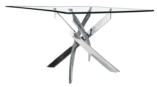 Mesa de comedor rectangular cristal Xenon