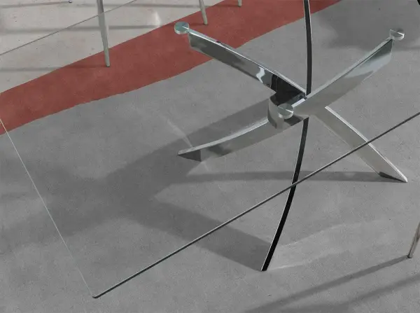 Mesa de comedor rectangular cristal Xenon