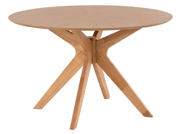 Mesa de comedor redonda roble Carmel