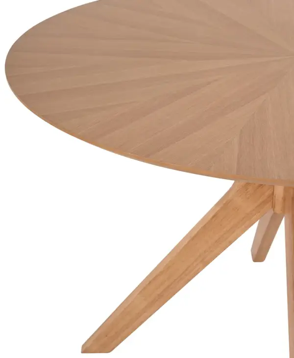 Mesa de comedor redonda roble Carmel