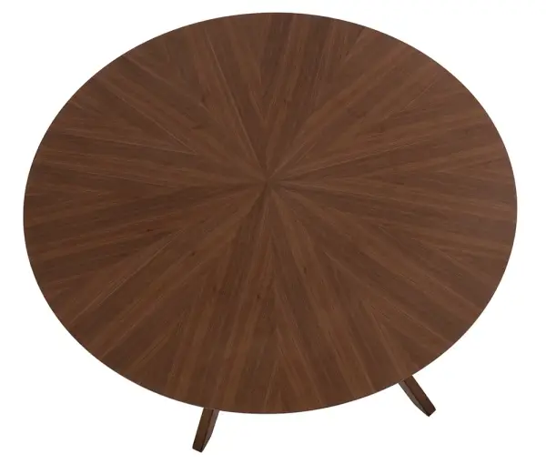 Mesa de comedor redonda nogal Carmel