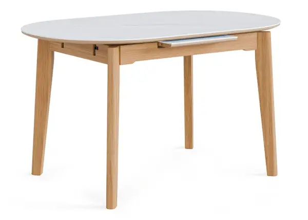 Mesa de comedor roble y porcelánico Velma