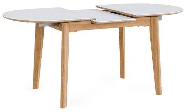 Mesa de comedor roble y porcelánico Velma