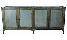Aparador industrial old grey lig. defectos