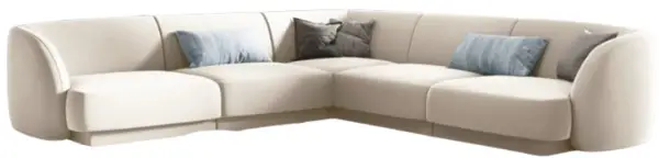 Sofá de cuatro piezas terciopelo miley