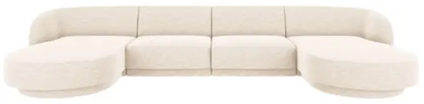 Sofá de cuatro piezas doble chaise longue chenilla miley