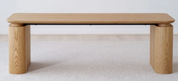 Mesa de centro línea fresno natural