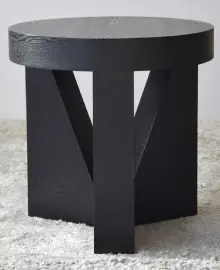 Mesa auxiliar madera de fresno negro Mocca