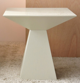 Mesa auxiliar cuadrada madera de fresno blanco