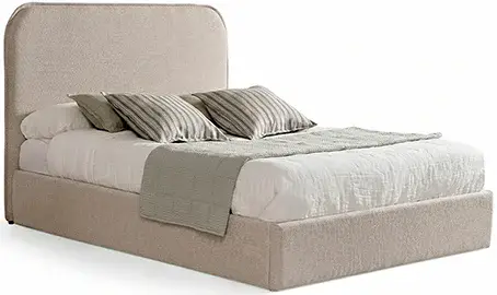 Cama con canapé tapizada Avalos