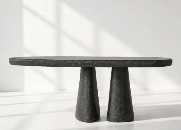 Mesa de comedor microcemento Dolmen
