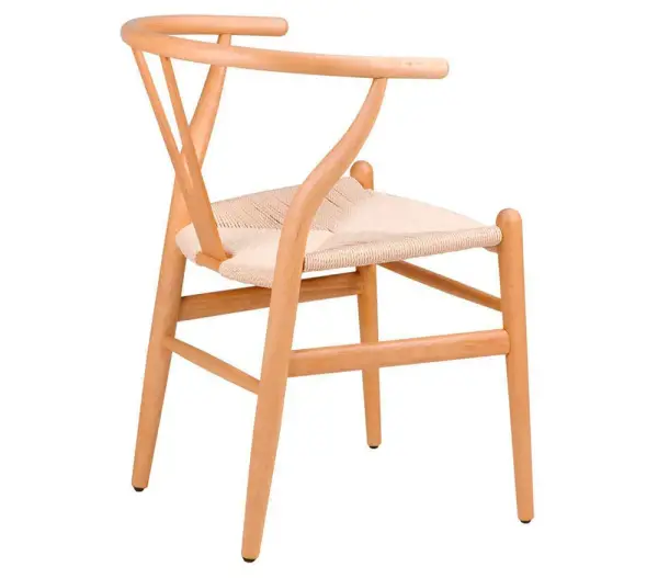 Silla madera y fibra natural Ader