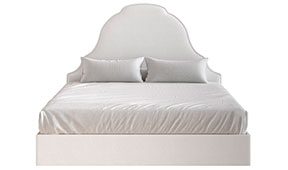 Cama vintage tapizada Chantilly