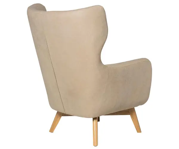 Butaca tapizada beige Lisboa