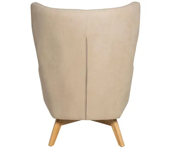Butaca tapizada beige Lisboa