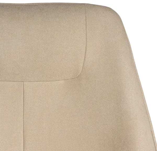Butaca tapizada beige Bruges