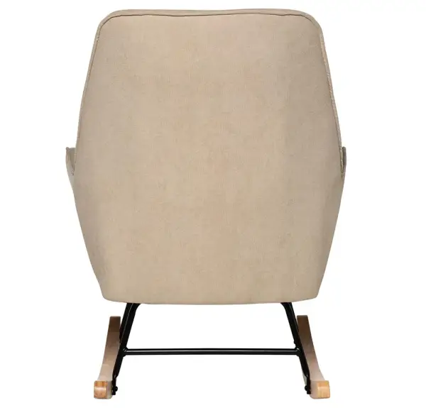 Mecedora tapizada beige Copenhagen