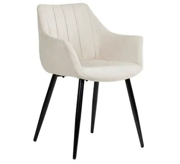 Sillón tapizado beige Vera