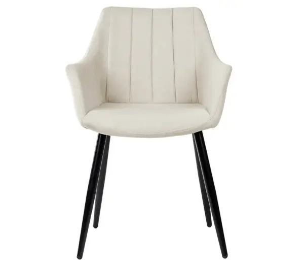 Sillón tapizado beige Vera