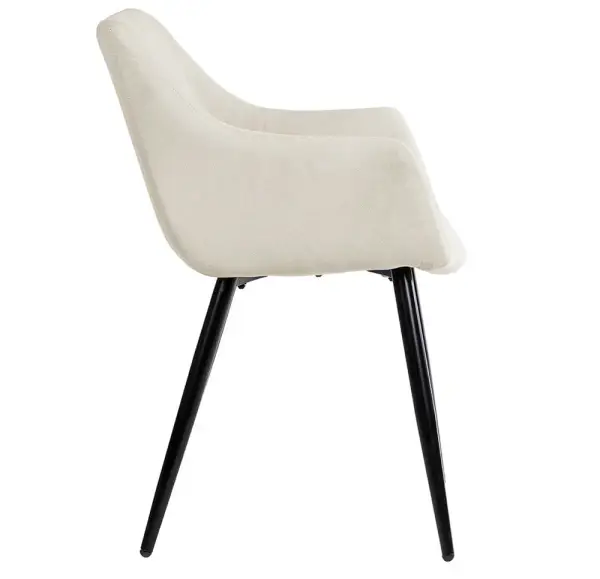 Sillón tapizado beige Vera