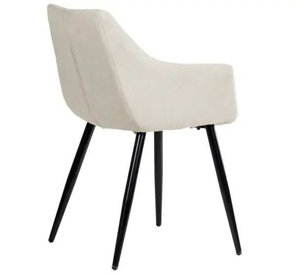 Sillón tapizado beige Vera