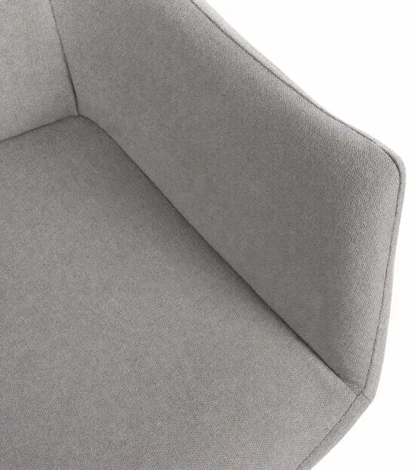 Sillón tapizado gris claro Vera