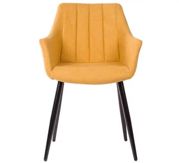 Sillón tapizado mostaza Vera