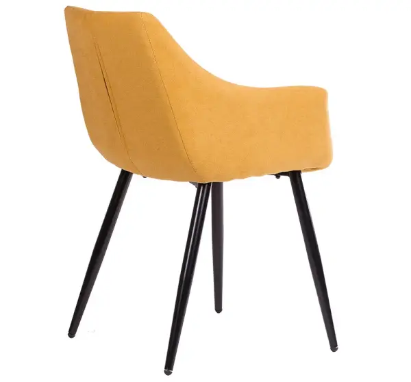 Sillón tapizado mostaza Vera