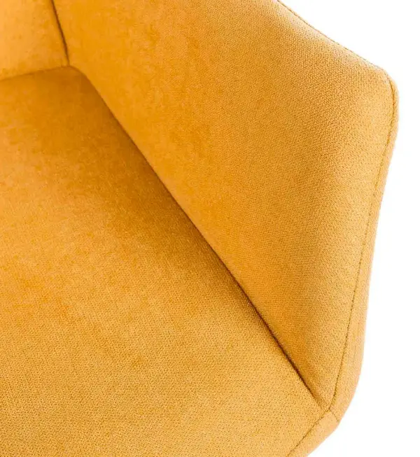 Sillón tapizado mostaza Vera