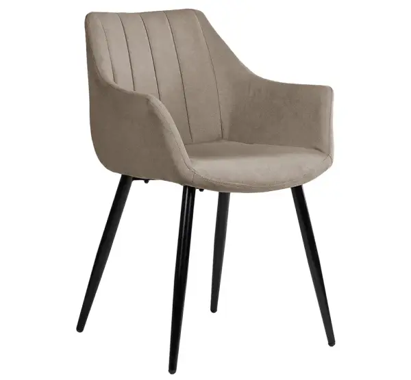 Sillón tapizado taupe Vera