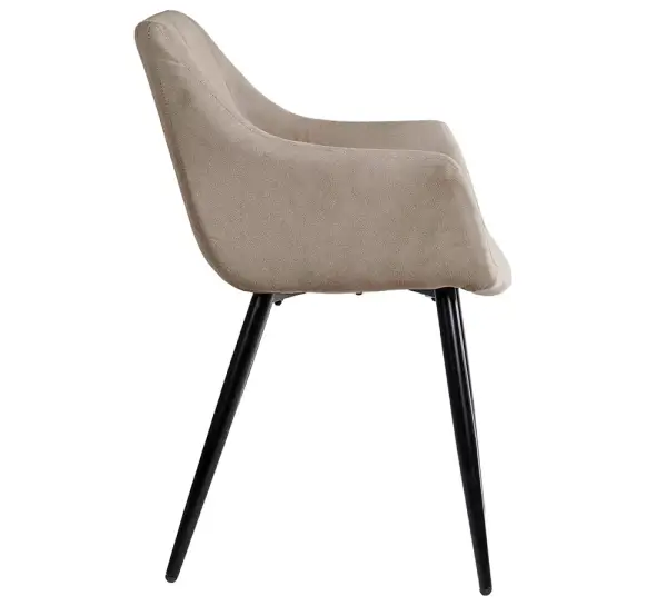 Sillón tapizado taupe Vera