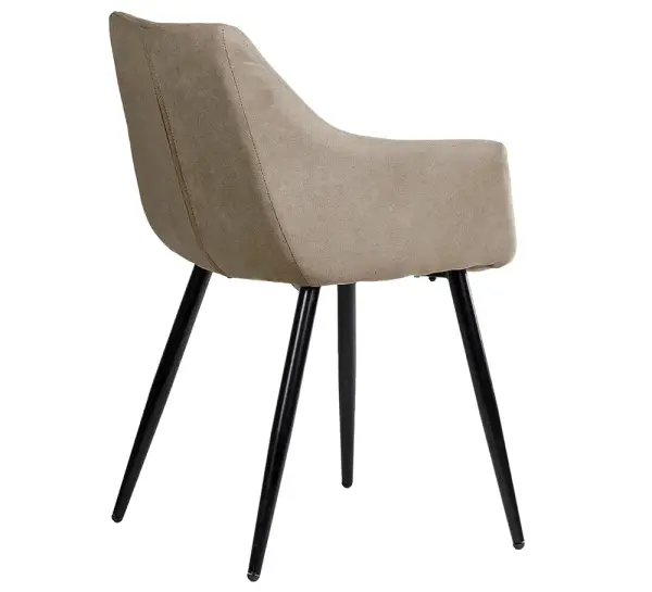 Sillón tapizado taupe Vera