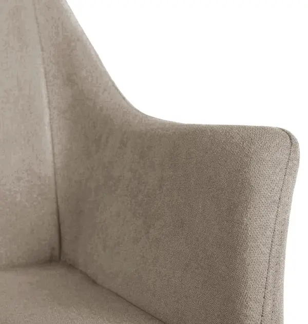 Sillón tapizado taupe Vera