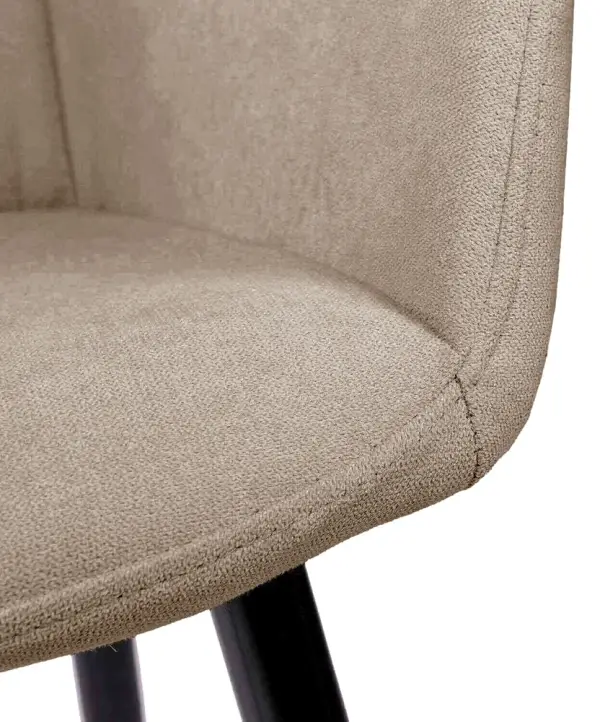 Sillón tapizado taupe Vera