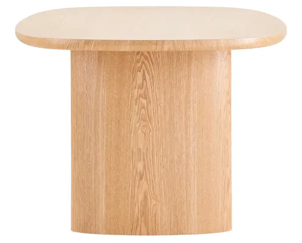 Mesa de comedor de madera de fresno natural Elsinor