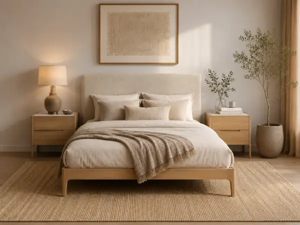 Cama tapizada nórdica Dalarna