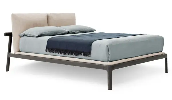 Cama tapizada madera de fresno Fushimi by Pianca