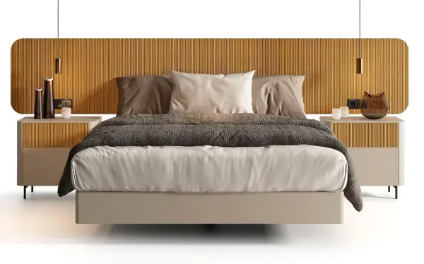 Cama con palillería Akari