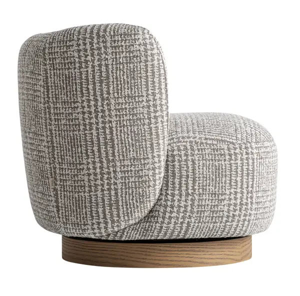 Sillón giratorio tapizado Oderzo