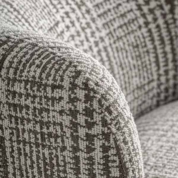 Sillón giratorio tapizado Oderzo