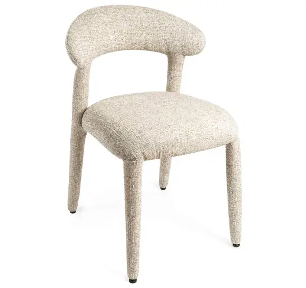 Silla tapizada beige Neida