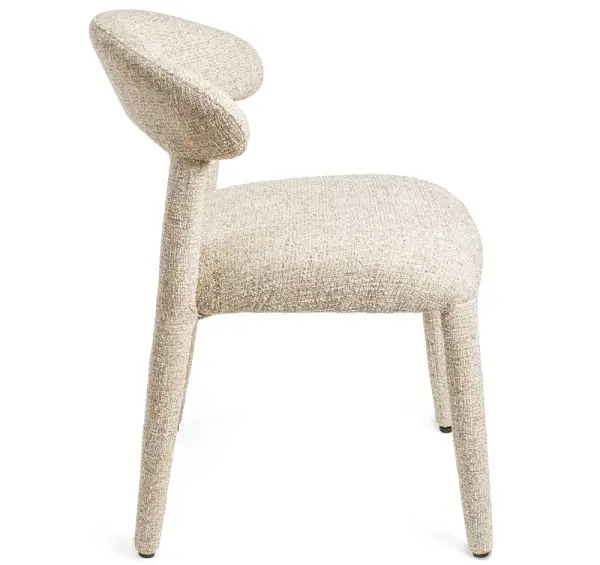Silla tapizada beige Neida