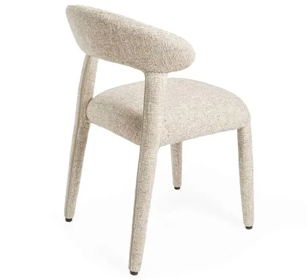 Silla tapizada beige Neida
