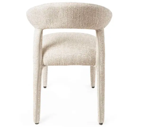 Silla tapizada beige Neida