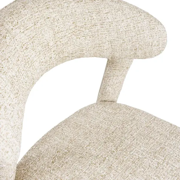 Silla tapizada beige Neida