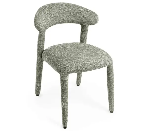 Silla tapizada verde Nieda